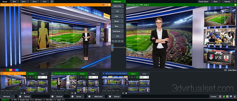 Virtual Set 109A for vMix VirtualSets Templates